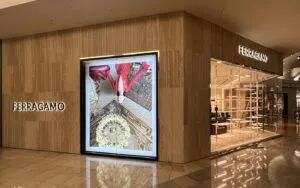retail signage ferragamo and dsa signage