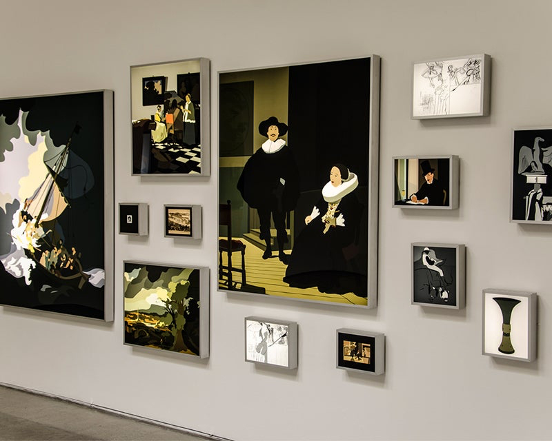 DSA Light Boxes in Contemporary Art Gallery Exhibition