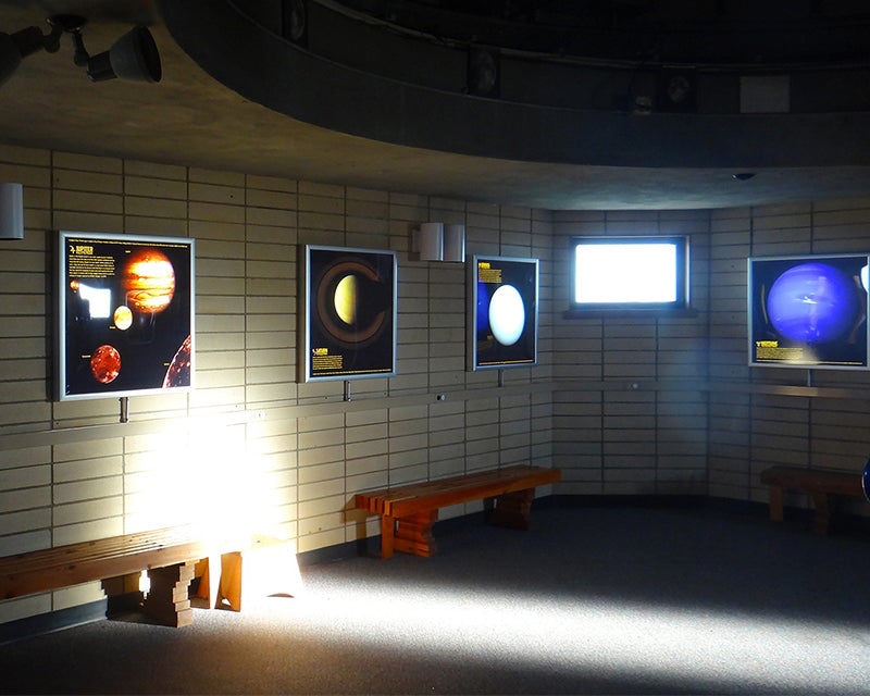Goldendale Observatory State Park LED Light Box Installation