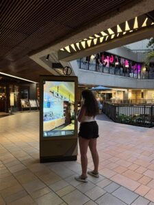 digital interactive kiosk with customers | DSA Signage