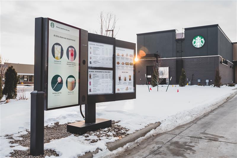 hybrid digital menu board