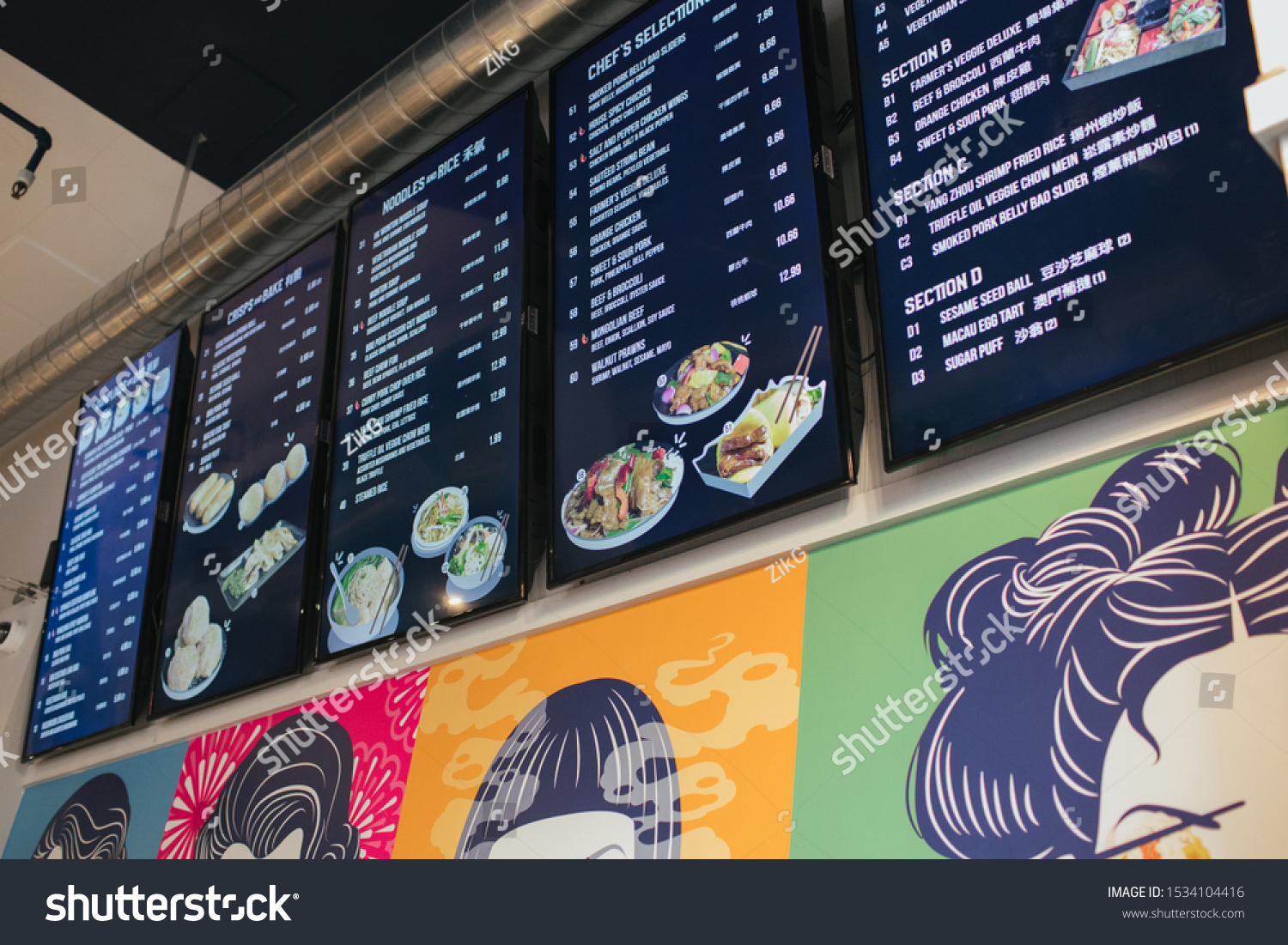 Commercial Grade digital display menu board for quick service restaurant
