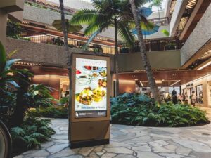 DSA Signage and digital kiosks for Royal Hawaiian customer
