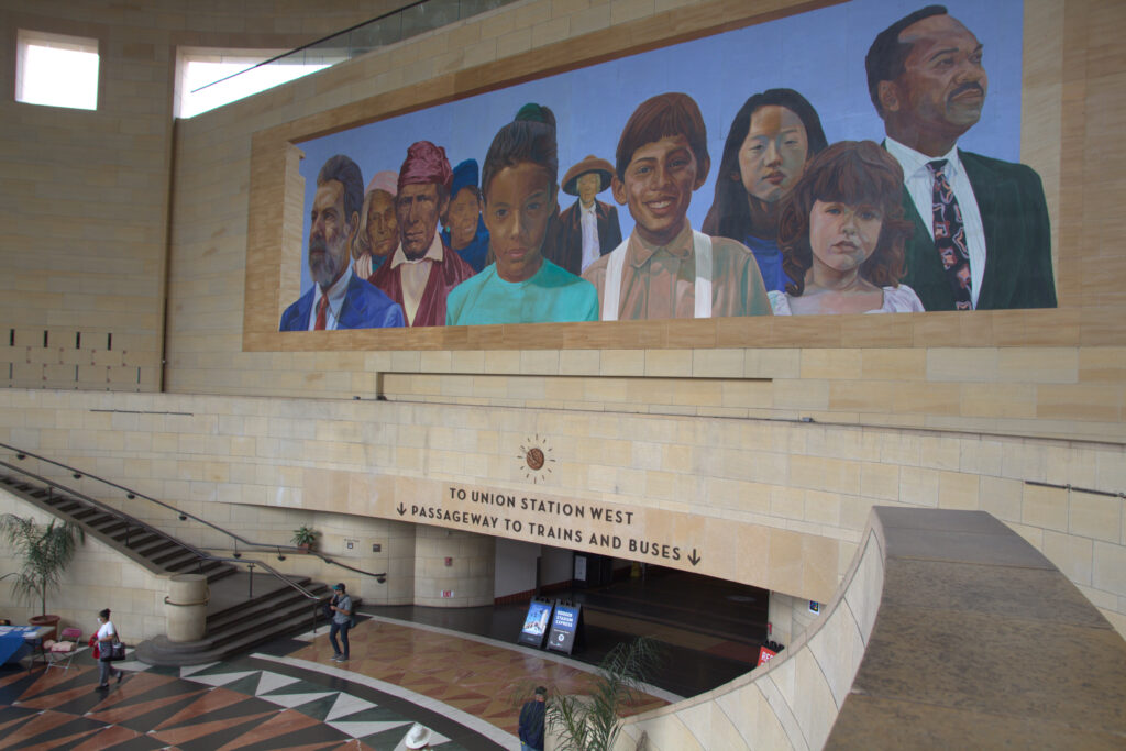 LA Union Station Signage project outside