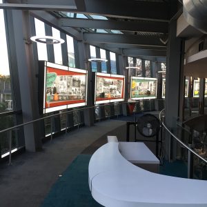 dsa signage custom fabric light box seattle space needle fabric seg