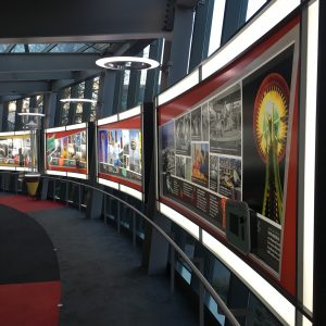 curved custom fabric light box dsa signage