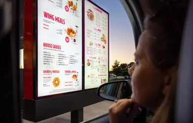 DSA Signage drive thru solutions for restaurant digital signage