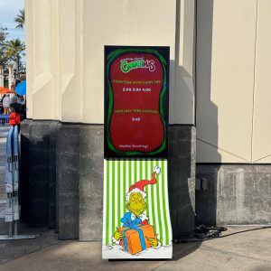 Universal studios digital signage kiosk